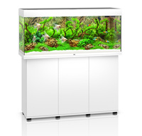 Juwel Rio 240 LED białe akwarium z szafką