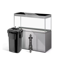 AKWARIUM AQUAEL GLOSSY ST 120 D&N SZARY Z SZAFKĄ, GRZAŁKĄ I FILTREM